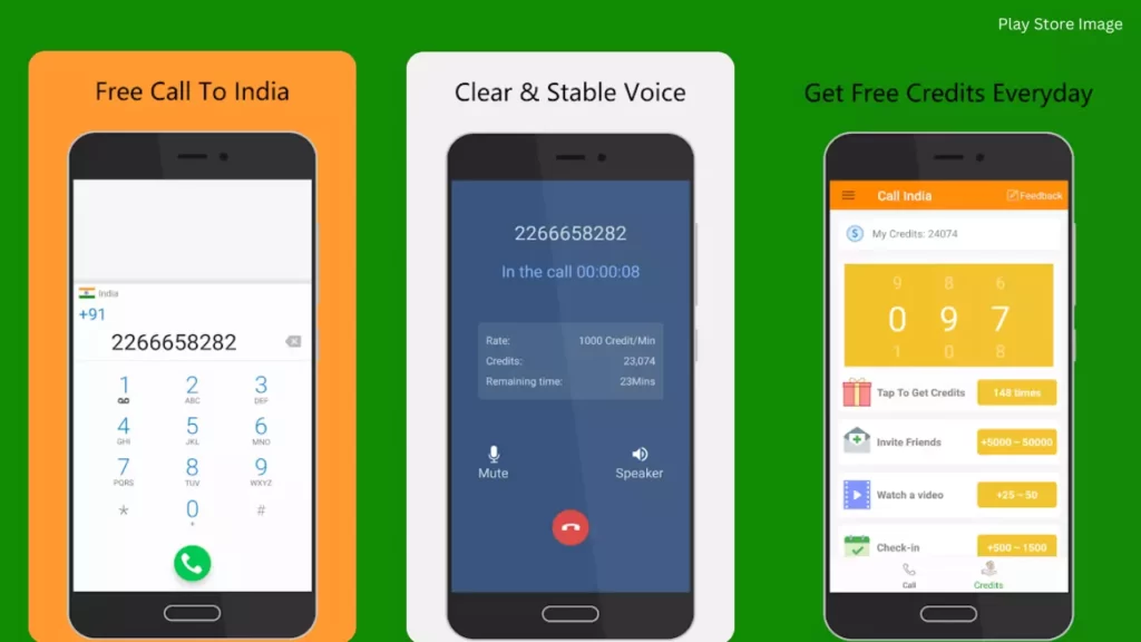 Call India app Make free international calls