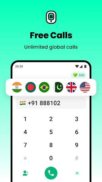 Make FREE calls worldwide, high-quality audio, no SIM card needed. Experience secure and stable international calling with JusCall.