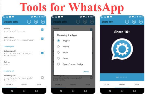 Tools for WhatsApp