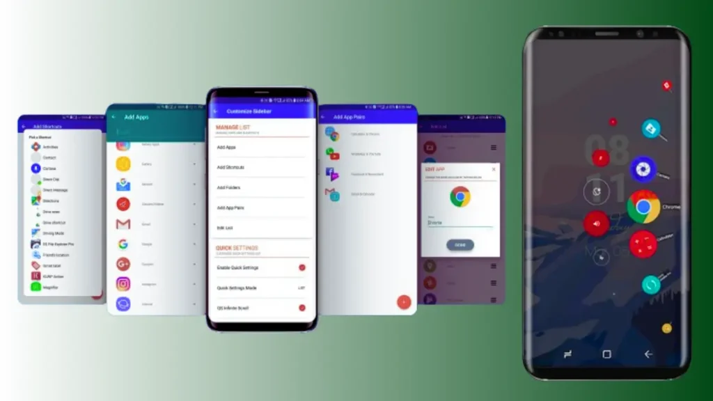 
Circle sidebar app for android