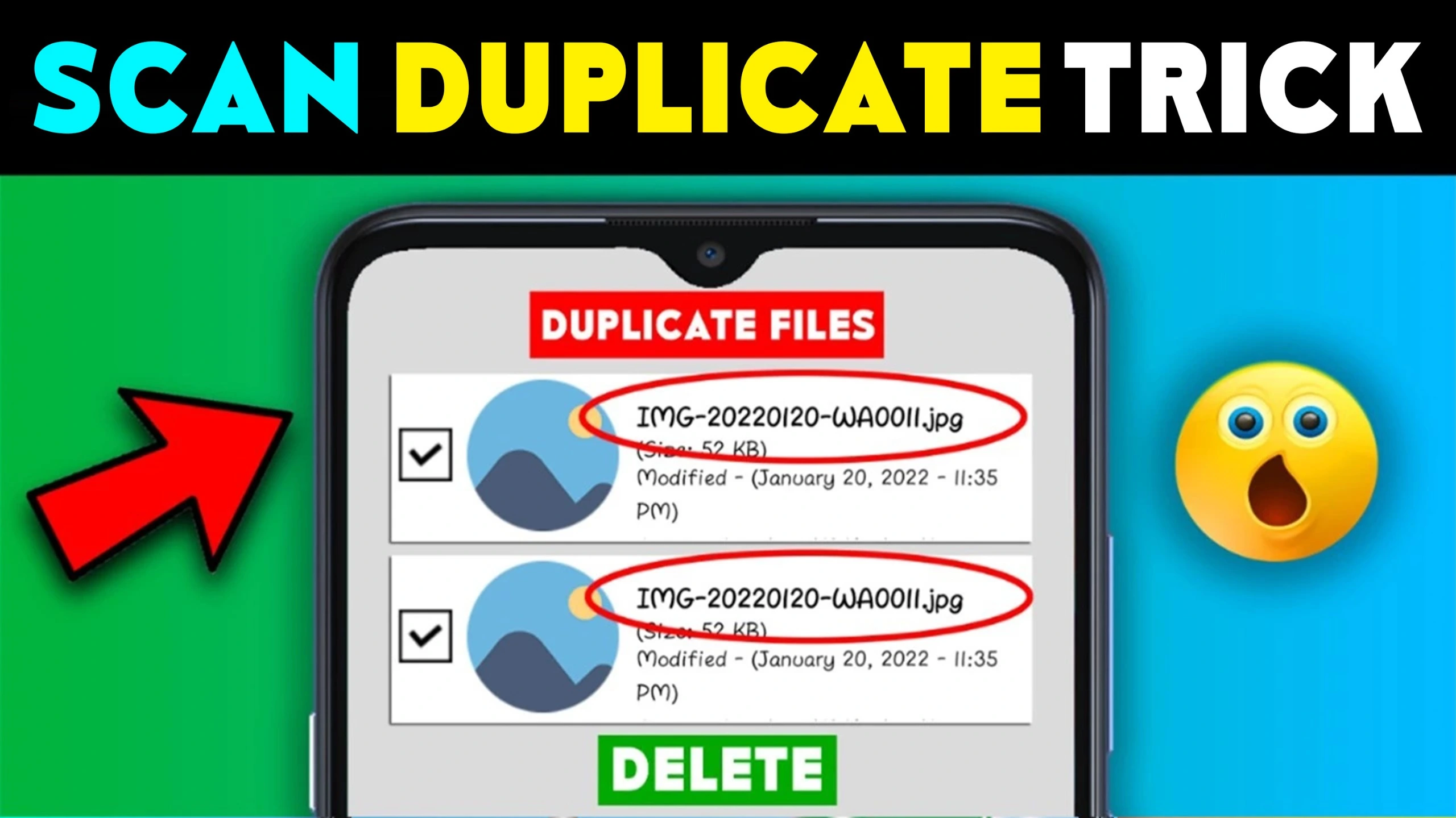 SCAN DUPLICATE AND CLEANER